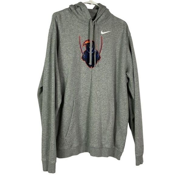 Nike Gray University of Virginia Cavalier Hoodie, Mens XXL, Kangaroo Pocket - Picture 3 of 11